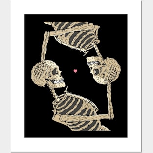 Love Skeleton Posters and Art